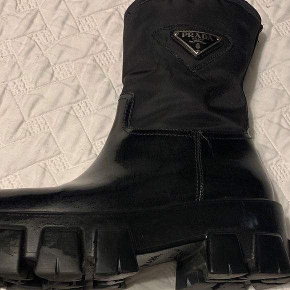 Prada Black High-Top Boots